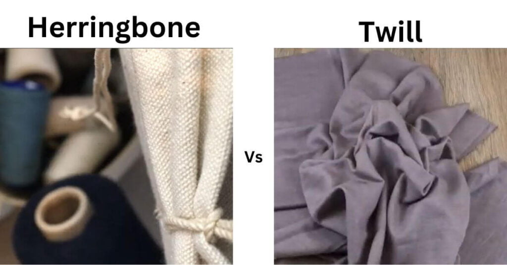 herringbone vs twill